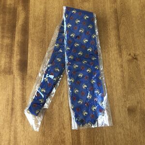 Longchamp Paris Necktie Tie Mens 100% Silk Horse Head Equestrian Racing NEW